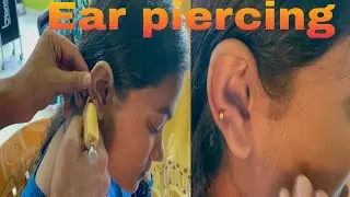 How to Do Ear Piercing at Salon | Full Process Step by Step | Safe & Professional Method ear pins 📌 