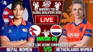 NEPAL WOMEN VS NETHERLANDS WOMEN T20 WC QUALIFIERS | LIVE SCORE COMMENTARY | WORLD CUP QUALIFIERS