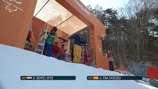 Bibian MENTEL-SPEE VS. Astrid FINA PAREDES |Snowboard cross|PyeongChang2018 Paralympic Winter Games