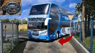 Bus Simulator: Can a G29 handle Poland's extreme narrow roads | logitech g29 steering wheel | #ets2
