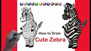 How to Draw Cute Zebra