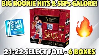 BIG ROOKIES & TONS OF SSPs! 🔥 | 2021-22 Panini Select Basketball FOTL 6-Box Break #1
