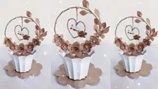 Bunga Dari Kertas Bungkus Nasi || Paper Flower || Kerajinan dari Kertas Nasi