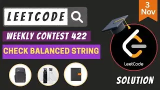 100478. Check Balanced String || LeetCode Weekly Contest 422 || Leetcode Solution
