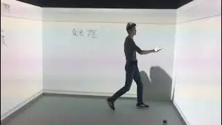 Finger touch multi screen interactive projection immersive experience large active size 3*36meter