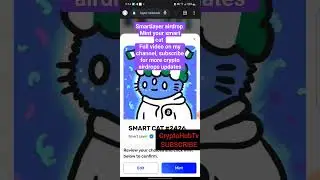 Smartlayer airdrop,Mint your smart cat now,full vid on my channel #airdrop #islamiccoin #crypto #nft