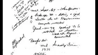 ::RARE:: Original handwritten tip to police from ted bundy's girlfriend TRUE NAME ELIZABETH KLOEPFER