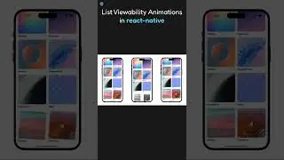 List Viewability Animations in React Native | #shorts #reactnative
