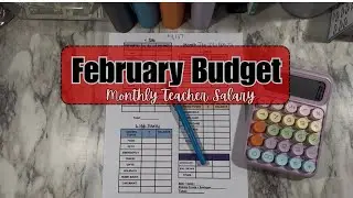 Budget With Me | February 2026 Budget | Monthly Salary