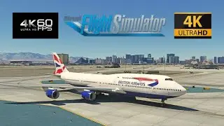 Flight Simulator 2020 747-8i LANDING AT FLYTAMPA KLAS | ULTRA GRAPHICS ! | 4K 60FPS