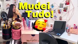 COMPRAS PARA A PENTEADEIRA + MUDEI TUDO NO STUDIO!