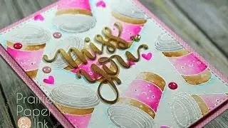 SSS Miss You Card | Clean Color Real Brush Markers | AmyR 2017 Valentine Card Series #6