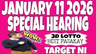 SWERTRES HEARING TODAY JANUARY 11 2026 | SUNDAY BEST HOT COMBINATIONS