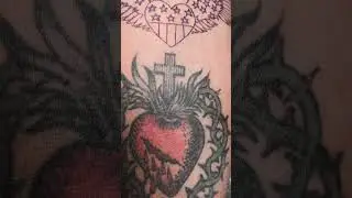 USA Flag with Wings Heart Tattoo | Jeffin Tattoo Studio | Thoothukudi