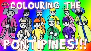 Colouring The PONTIPINES!!!  For KIDS!!!
