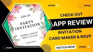 Invitation Card Maker & RSVP - App Review