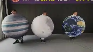 Walking Inflatable Figures Planet Suit For Parade Decoration