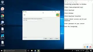 Install and Setup PostgreSQL in Windows