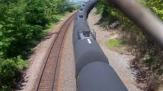BNSF NB Oil Train (Loud Flange Squeal) Picnic Point Park Edmonds WA