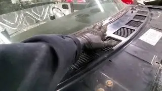 1979 Fiat Spider 124, Front Cowl, removal and installation