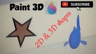 2D and 3D shapes in paint 3D/Paint 3D in Tamil