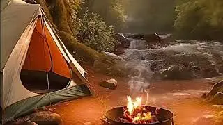 Relaxing music🎶 sleep stress relief water💧 sound like birds singing fire🔥  @SoothingsRelaxations 🔔