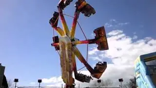 Great Fun on the Superstar Ride at Coney Beach Porthcawl South Wales