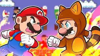 50 SUPER MARIOS SE ENFRENTANDO AO MESMO TEMPO! (ANIMAÇÃO)