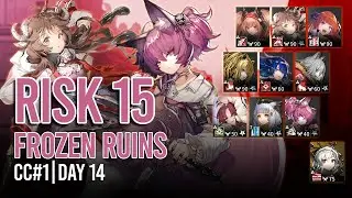 [Arknights] CC#1 Pyrite Day 14 Daily: Frozen Ruins Lv15 Clear (Max Risk)