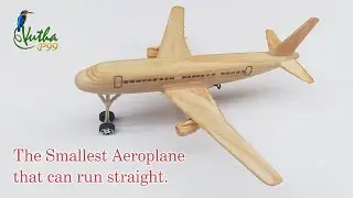 The Smallest Airplane Can Run Straight | Wood Sticks Airplane DIY - Vutha P99