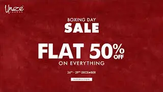 Unze London Boxing Day Sale | Flat 50% OFF