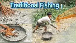 Traditional Fishing 🎣 | Catching a Lot of Fish Using Old-Style Methods