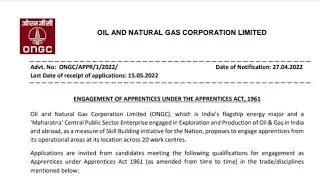 Oil And Natural Gas Corporation Limited(ONGC) Recruitment of Apprentice Vacancy ~ 3614 || April 2022