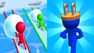 Snow Race VS Plug Head⚡⚡⚡All Levels Gameplay Android, ios (Part 217)