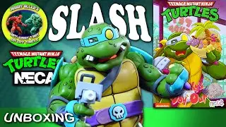 SLASH - Cartoon Teenage Mutant Ninja Turtles - NECA - Unboxing - ACTION FIGURE - Haulathon