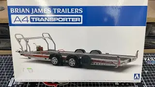 Aoshima 1/24 Brian James Trailer full build video