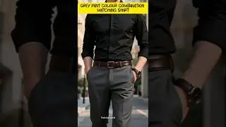 Grey Pants Outfit Idea Combos for Men #shorts #trending #outfit #casualwear