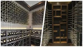 75 Mid-sized Black Wine Cellar Design Ideas You'll Love 🔴