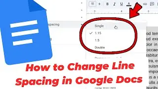 Как изменить межстрочный интервал в Google Docs (настройка абзацев)