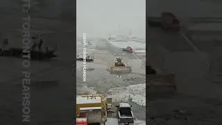 Watch: Timelapse of snow clearing at Pearson