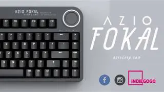 The AZIO FOQO Mechanical Keyboard with Customizable Control Knob