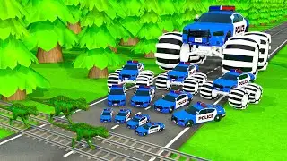 Can Police Car chase horror dinosaur out of city? Did the Police succeed?