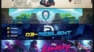I will design a youtube banner,gaming banner,twitch banner,header