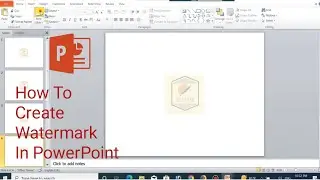 How to add a logo watermark in PowerPoint on all slides || Make water mark in PowerPoint |