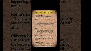 Most Famous Laws in the World:Murphy's Law: psychology of law #psychology #motivation #law