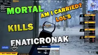 Soul Mortal kills Fnatic Ronak 🔥. Ronak Crying😢