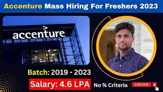 Accenture off campus drive 2023 | No % Criteria | Eligibility Criteria & Exam pattern Explained! ✔️