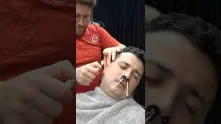 Barber ASMR Massage , Cracks , Ear Burn , Razor Beard Shave #barbermassage #berbermasajı #asmracmp