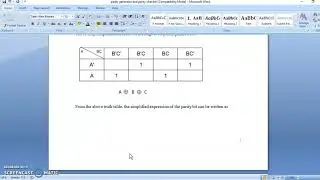 3 bit parity generator