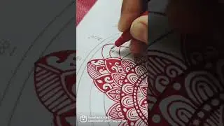 a monocolor red mandala  #mandala #mandalalove #mandalaartist #artistsoninstagram #monoart #artist